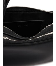 CALVIN KLEIN SIGNATURE LOGO STRAP Sacoche pour appareil photo &agrave; double fonction nickel noir/brillant - Sacs pour Femme - 5