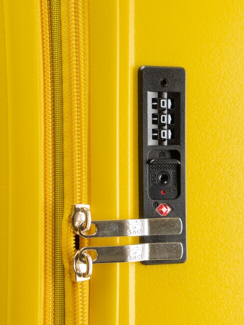 SLIDE Grand chariot extensible jaune clair - Valises Rigides