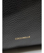 COCCINELLE JINNY Sac &agrave; dos en cuir Noir - Sacs pour Femme - 3