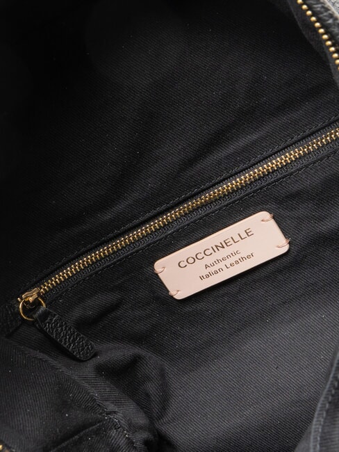 JINNY Sac &agrave; dos en cuir Noir - Sacs pour Femme