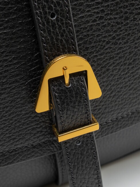 MAGALU Sac &agrave; main avec bandouli&egrave;re Noir - Sacs pour Femme