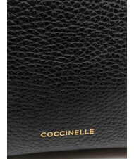 COCCINELLE CHERRY Mini sac bandouli&egrave;re Noir - Sacs pour Femme - 3