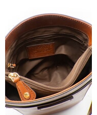 THE BRIDGE CECILIA sac seau en cuir MARRON - Sacs pour Femme - 5