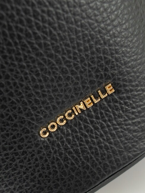 CHARLOTTE Mini sac seau en cuir Noir - Sacs pour Femme