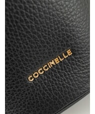 COCCINELLE CHARLOTTE Mini sac seau en cuir Noir - Sacs pour Femme - 2