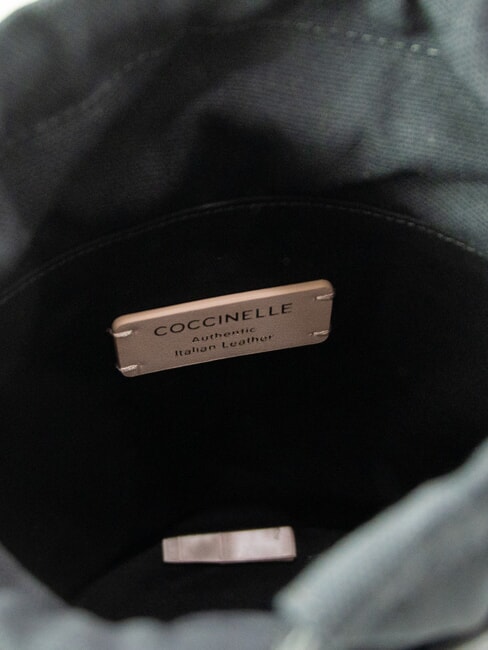 CHARLOTTE Mini sac seau en cuir Noir - Sacs pour Femme