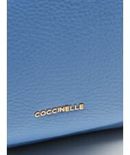 COCCINELLE CHARLOTTE Sac &agrave; dos en cuir bleu - Sacs pour Femme - 3