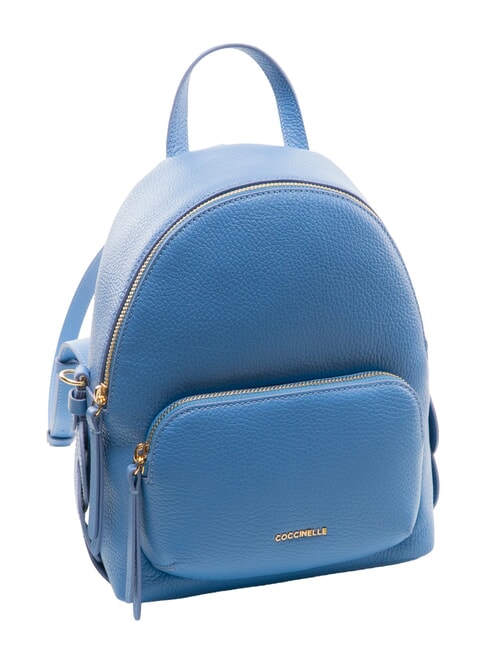CHARLOTTE Sac &agrave; dos en cuir bleu - Sacs pour Femme