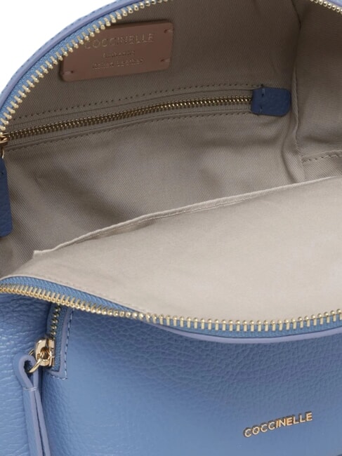 CHARLOTTE Sac &agrave; dos en cuir bleu - Sacs pour Femme