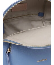COCCINELLE CHARLOTTE Sac &agrave; dos en cuir bleu - Sacs pour Femme - 5