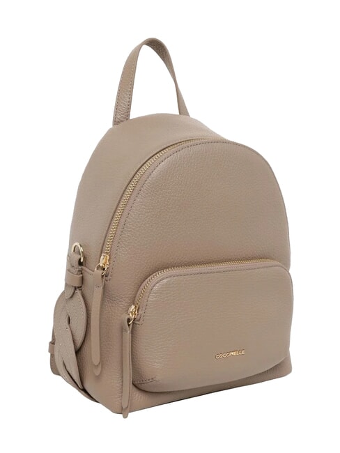 CHARLOTTE Sac &agrave; dos en cuir taupe chaud - Sacs pour Femme