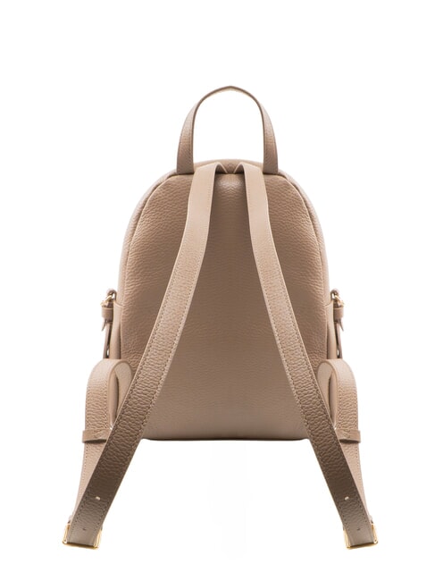 CHARLOTTE Sac &agrave; dos en cuir taupe chaud - Sacs pour Femme
