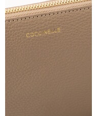 COCCINELLE LORINE sac bandouli&egrave;re taupe chaud - Sacs pour Femme - 3