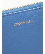 COCCINELLE LORINE pochette en cuir bleu - Sacs pour Femme - 3