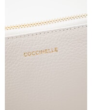 COCCINELLE LORINE pochette en cuir blanc - Sacs pour Femme - 3