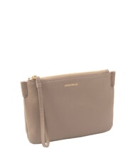 COCCINELLE LORINE pochette en cuir taupe chaud - Sacs pour Femme - 2