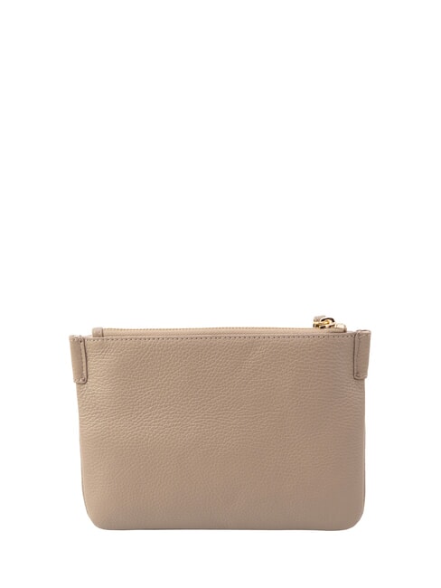 LORINE pochette en cuir taupe chaud - Sacs pour Femme