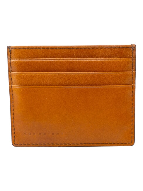 BIAGIO porte-cartes en cuir plat cogn / pall - Portefeuilles Homme