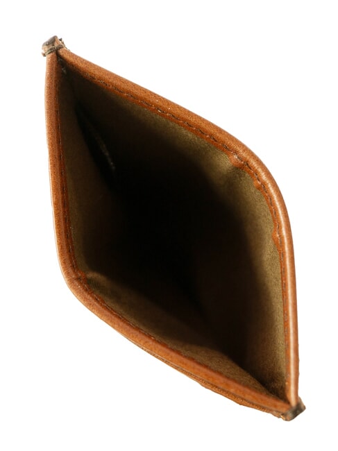 BIAGIO porte-cartes en cuir plat cogn / pall - Portefeuilles Homme