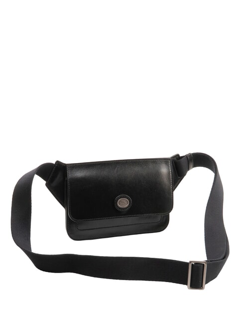 STORY Sac banane en cuir Noir - Sacs pour Femme