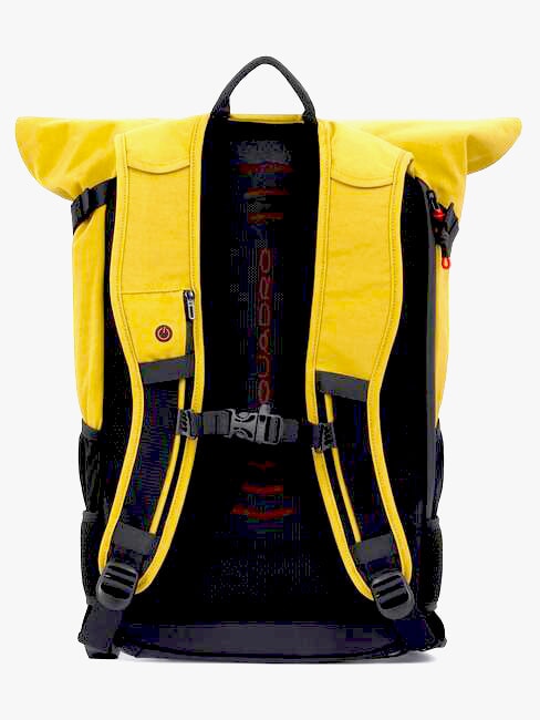 INIA Sac &agrave; dos RollTop pour PC 15,6" jaune - Sacs &agrave; dos pour ordinateur portable