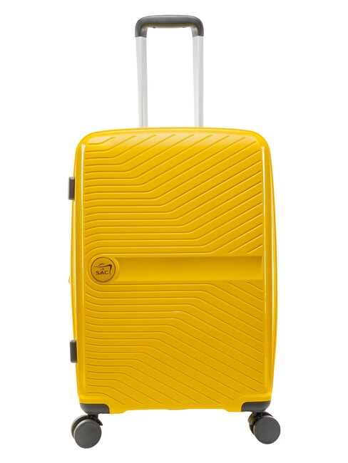 SLIDE Ensemble cabine + extensible moyen et grand, ultra-r&eacute;sistant jaune clair - Ensemble Valises