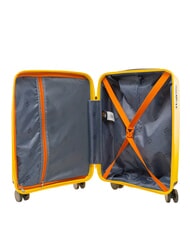 LESAC SLIDE Ensemble cabine + extensible moyen et grand, ultra-r&eacute;sistant jaune clair - Ensemble Valises - 3