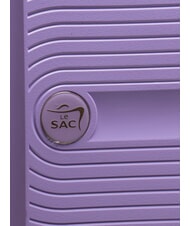 LESAC SLIDE Ensemble cabine + extensible moyen et grand, ultra-r&eacute;sistant violet - Ensemble Valises - 6