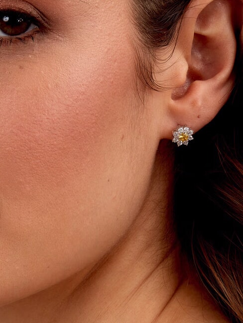 TESORI Boucles d'oreilles jaune - Boucles d'oreilles