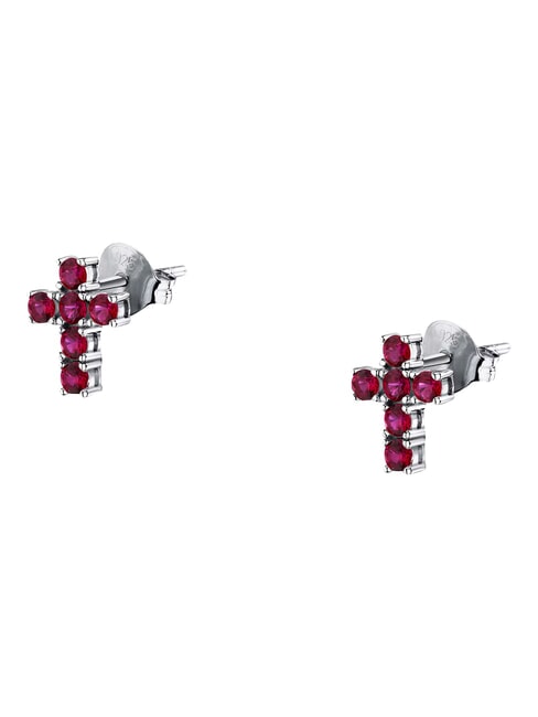 TESORI Boucles d'oreilles rouge - Boucles d'oreilles