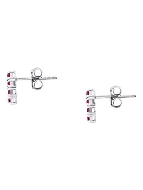 TESORI Boucles d'oreilles rouge - Boucles d'oreilles