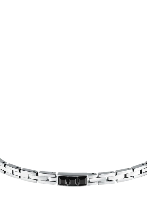 MOTOTOWN Bracelet en acier Noir - Bracelets pour hommes