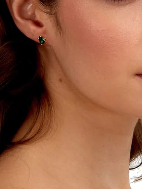 TESORI Boucles d'oreilles vert - Boucles d'oreilles