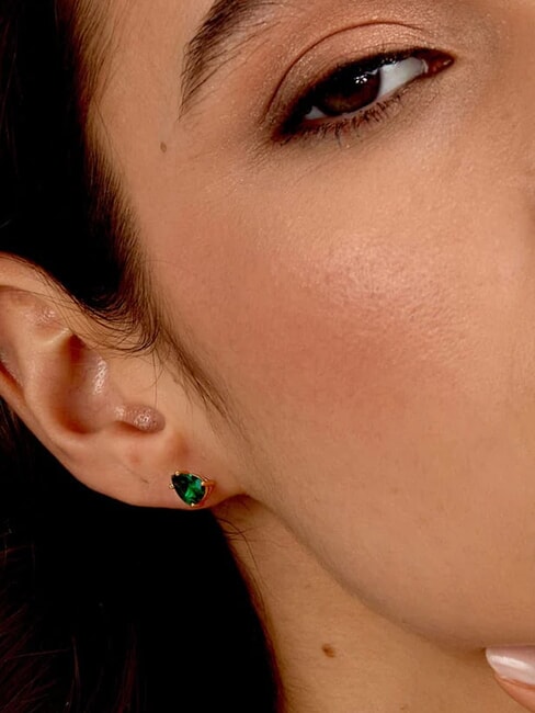 TESORI Boucles d'oreilles vert - Boucles d'oreilles