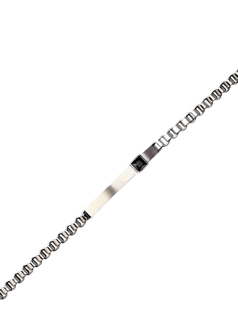 MOTOTOWN Bracelet en acier Noir - Bracelets pour hommes