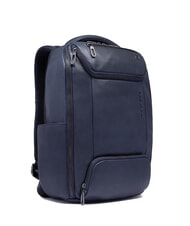 PIQUADRO CRONUS Sac &agrave; dos pour ordinateur portable 14 pouces, en cuir bleu - Sacs &agrave; dos pour ordinateur portable - 2