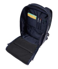 PIQUADRO CRONUS Sac &agrave; dos pour ordinateur portable 14 pouces, en cuir bleu - Sacs &agrave; dos pour ordinateur portable - 4