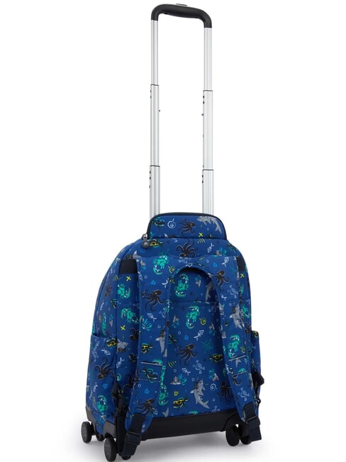 NEW ZEA Sac &agrave; dos &agrave; roulettes avec support pour ordinateur portable f&ecirc;te sous-marine - Sacs &agrave; dos &agrave; roulettes