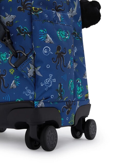 NEW ZEA Sac &agrave; dos &agrave; roulettes avec support pour ordinateur portable f&ecirc;te sous-marine - Sacs &agrave; dos &agrave; roulettes