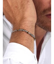 MORELLATO PIETRE Bracelet en acier et pierres pr&eacute;cieuses ACIER - Bracelets pour hommes - 6