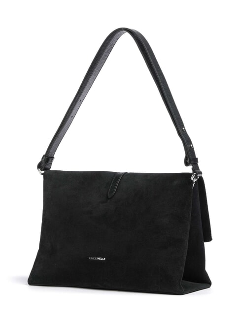 CAMPIONARIO - DORIAN SUEDE sac bandouli&egrave;re Noir - Sacs pour Femme