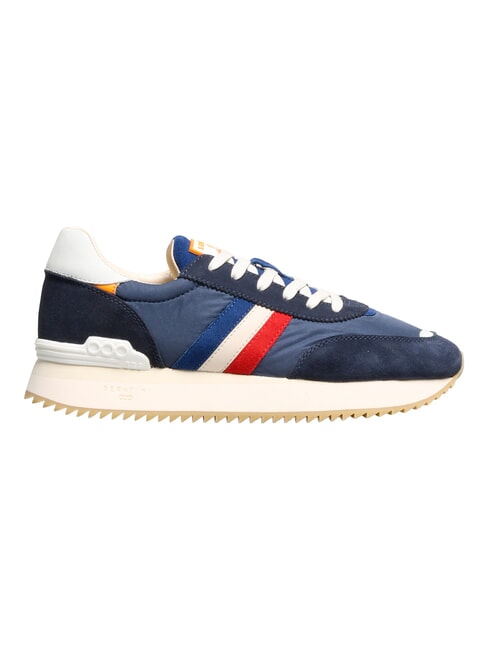 TORINO Baskets bleu orange blanc - Chaussures Homme