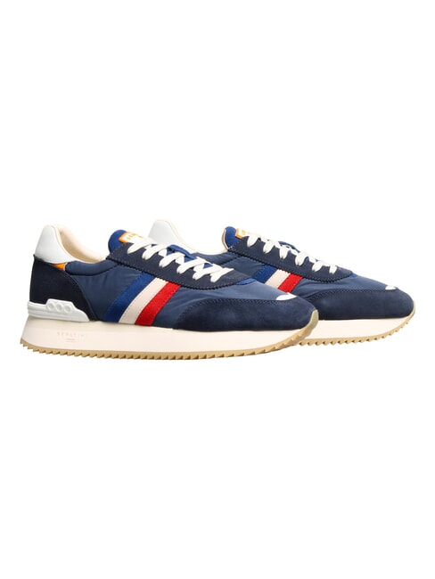 TORINO Baskets bleu orange blanc - Chaussures Homme