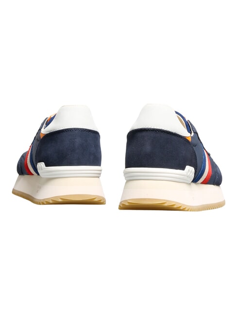 TORINO Baskets bleu orange blanc - Chaussures Homme