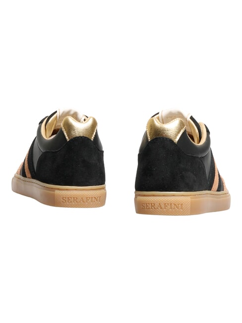 COURT Baskets noir beige or - Chaussures Femme