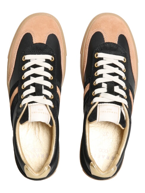 COURT Baskets noir beige or - Chaussures Femme