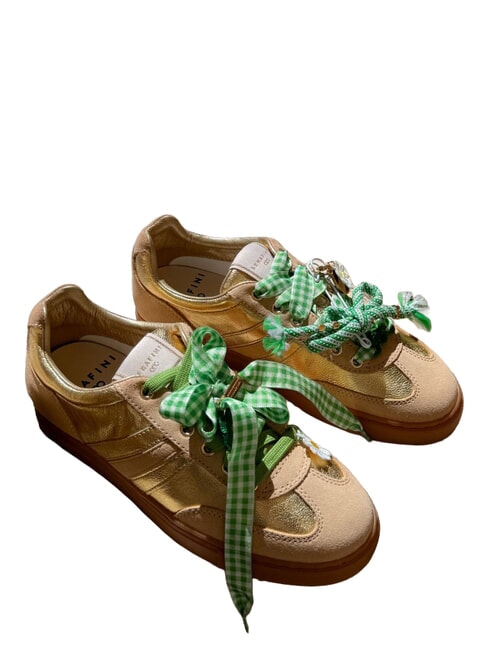 COURT Baskets beige dor&eacute; - Chaussures Femme