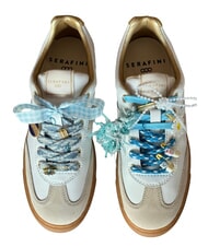 SERAFINI COURT Baskets or du lait blanc - Chaussures Femme - 5