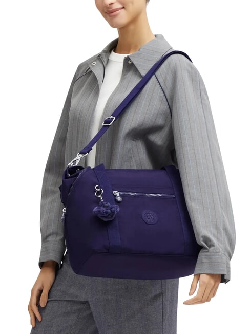 ART TOTE M Shopper avec bandouli&egrave;re bleu fonc&eacute; - Sacs pour Femme