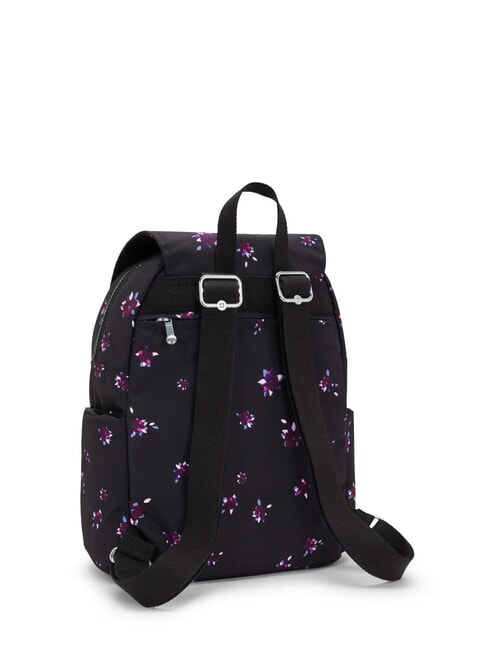CITY ZIP S Sac &agrave; dos multipoches fleur de nuit - Sacs pour Femme